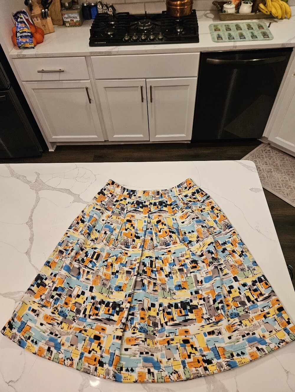 Y2K i.e. village multicolored Skirt size 8 Side Zipper